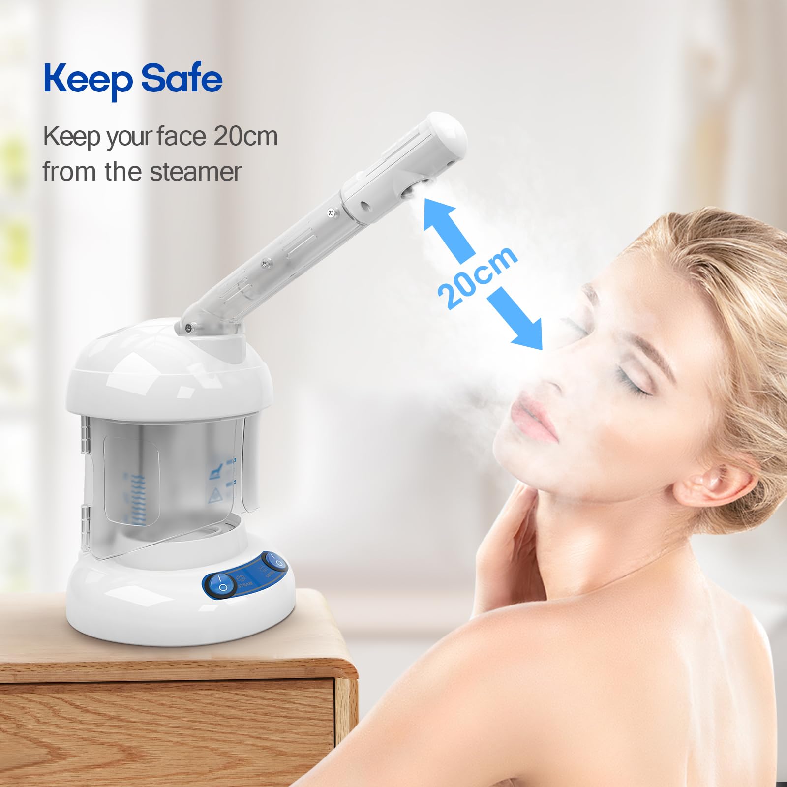 Amazon.com: Facial Steamer - DEER BEAUTY Nano Ionic Face Steamer
